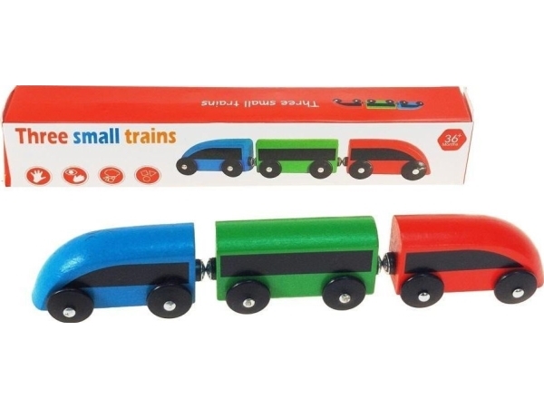 Wooden train 3 piece