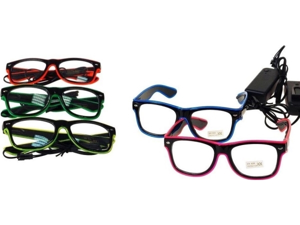 Glasses With Luminous Led Frames Mix