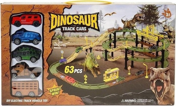 Dinosaur Car Track With Batteries