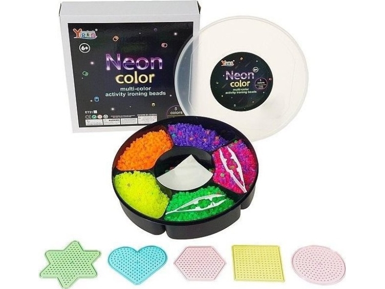 Aufpressperlen Neon