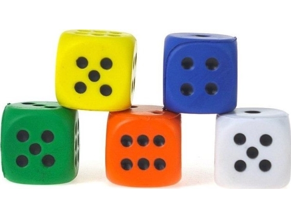 Foam Ball-Cube 6Cm (12Pcs)