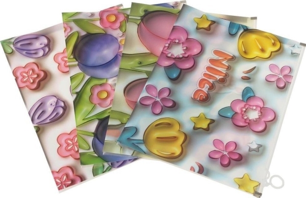 A4 folder with zipper closure (12pcs)