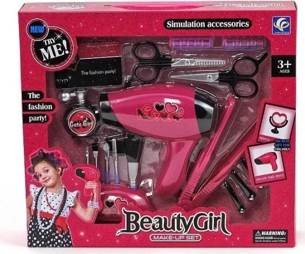 Beauty kit with hair dryer | Leksaker - Rollek - Leksakskök och mat | GameStuff