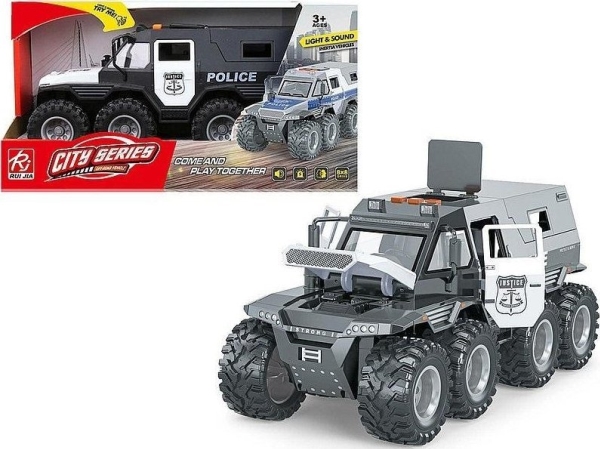 Police Vehicle With Wheel Drive Light, Sound