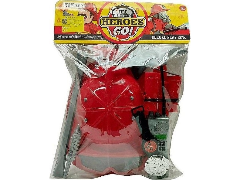Firefighter Set With Helmet And Mask