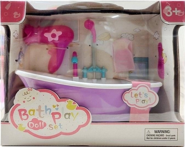 Bathtub for doll light, water and sound