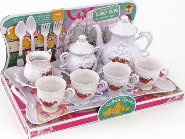 Tea set with tray