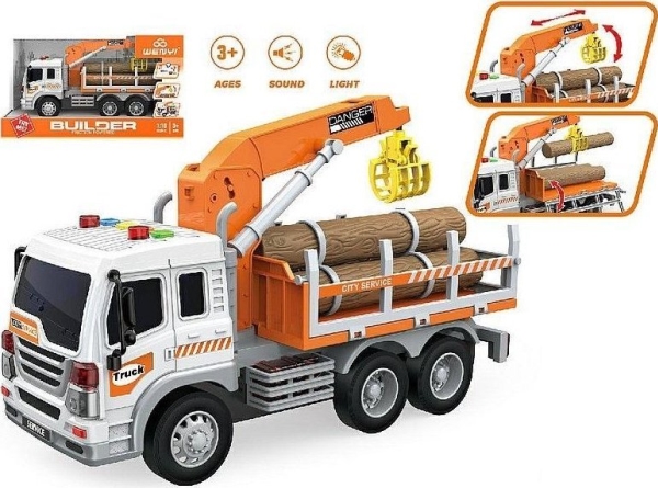 Lkw Mit Holzlader 1:16...