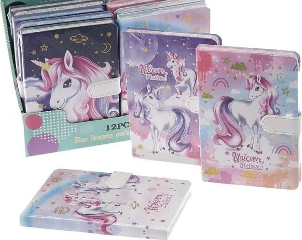 Yksisarvinen muistikirjat (12 kpl)