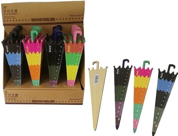 Lineal Af Træ 20 Cm Paraply 36 Stk.