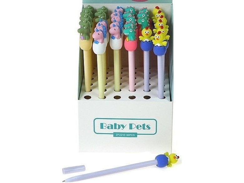 Pen With Decorative Tip - Egg (36Pcs)