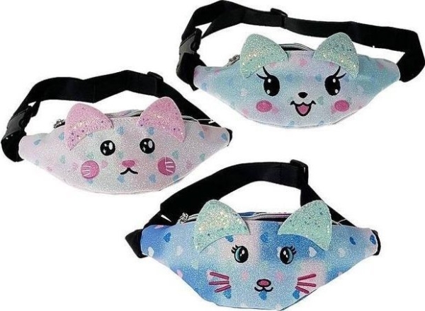 Munuaispussi, jossa on kissamalli MIX