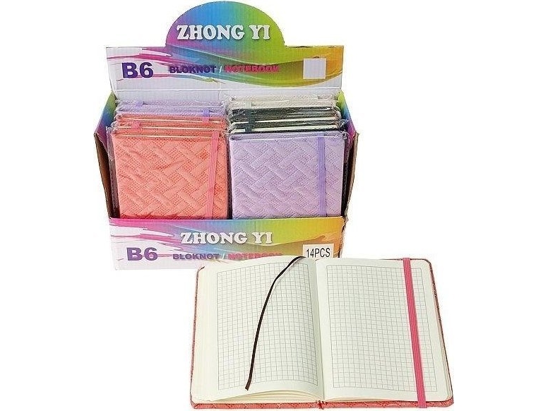 B6 Metallic Notebooks With Eraser Mix