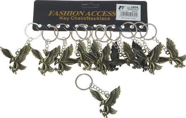Metal eagle key ring (12pcs)