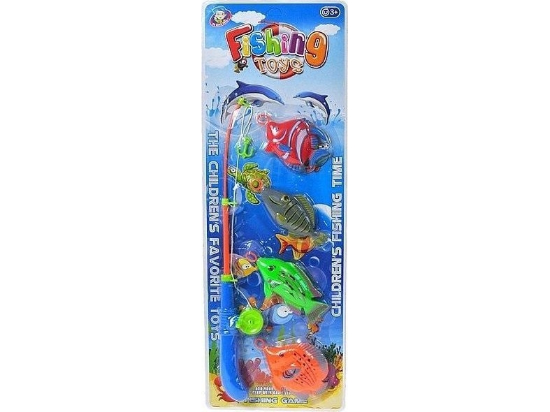 Fisch Mit Angelrute 55X19cm