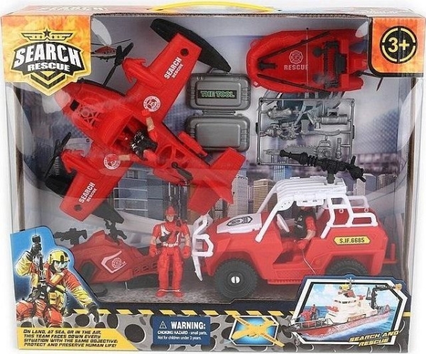 Rescue set - vehicles, figures