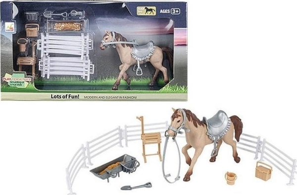 Adar-figur af hest med indhegning