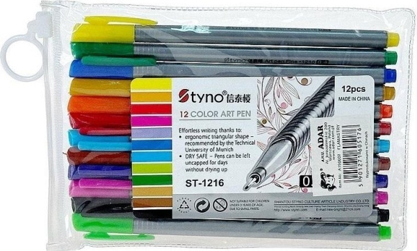 Dünne Buntstifte 12 Farben
