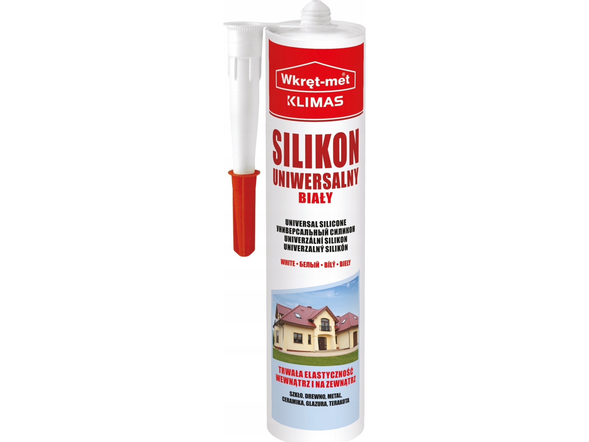 Silikone universal SUN-310-BI patron 310 ml hvid WKRET-MET klimaskum
