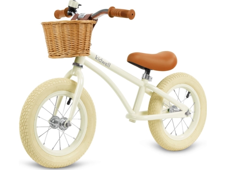 Løbecykel/begyndercykel Kidwell classy cream, let og justerbar