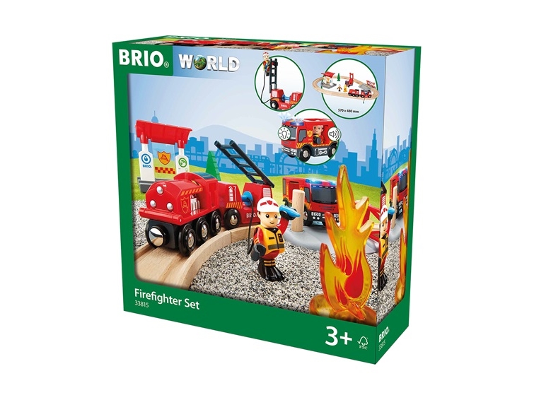 BRIO 33815 Tågset med brandmanstema | Andra leksaksmärken - A-E - BRIO | GameStuff