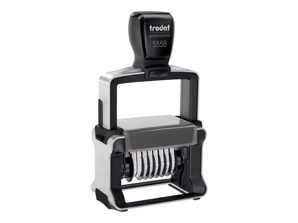 Trodat Professional 5558 - Stämpel - självinfärgning - svart - nummer - 8 tecken - 5 mm | Kontorsmaterial - Stämpel - Standard stämpel | GameStuff