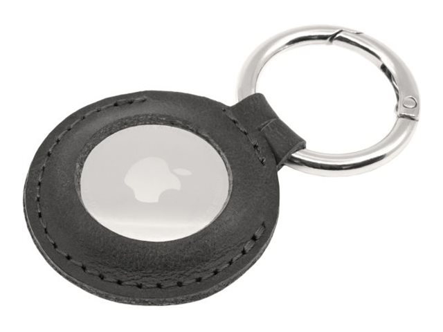 Fixed | Case For Airtag | Genuine Cowhide | Black