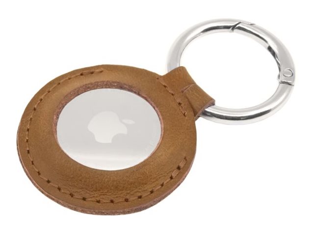 FIXED - Skydd för airtag - kohud, polerat stål - brun - för Apple AirTag | Tele & GPS - Mobil tillbehör - Skydd & Väskor | GameStuff