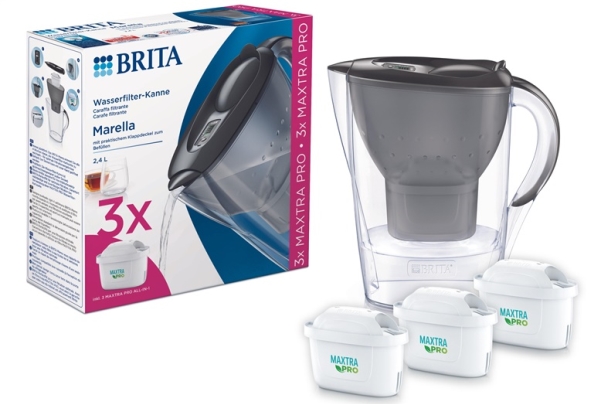 Brita Marella, Manuellt vattenfilter, 2,4 l, Blå | Köksutrustning - Vattenfiltrering - Vattenfiltreringskanna | GameStuff