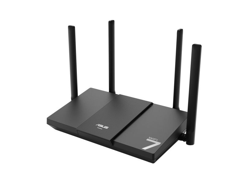 ASUS RT-BE50 BE3600, Wi-Fi 7 (802.11be), Dual-band (2,4 GHz / 5 GHz), Nätverksansluten (Ethernet), Svart, Bordsrouter | Datortillbehör - Nätverk - Trådlösa routrar och AP | GameStuff