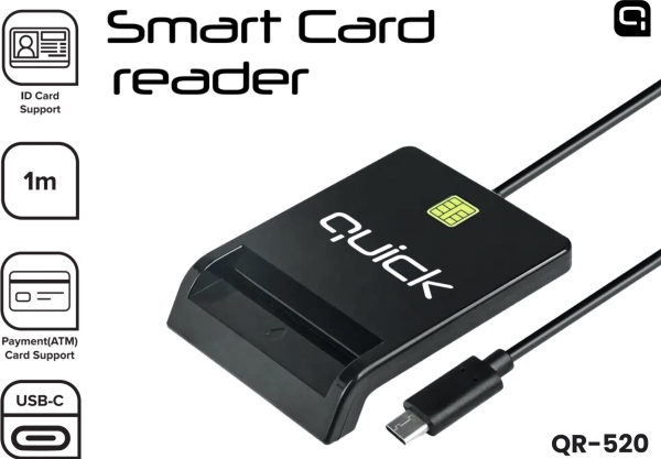 Quick QR-520 Smart ID-kortlæser USB-C