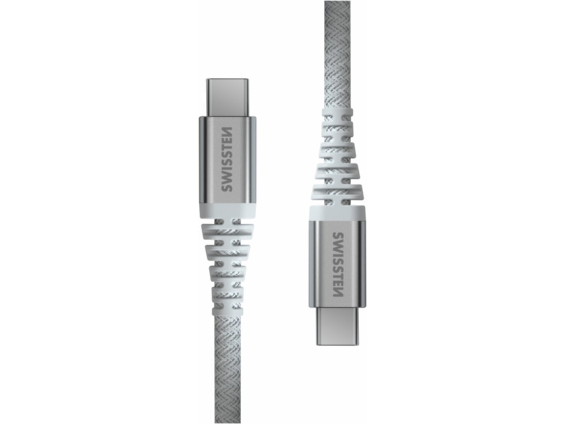 Swissten Usb-Kabel Usb-C Auf Usb-C 1,5 M Grau