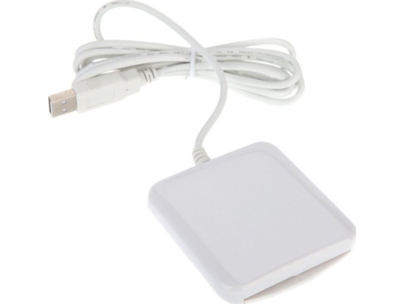 Dni Id-Kortlæser Pc/Sc/Ccid Iso7816 Usb (+Sim) Hvid