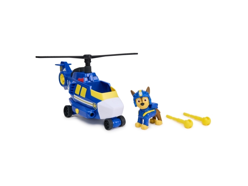 Paw Patrol Air Rescue, Chases Polizei-Rettungshubschrauber Mit Geschoss-Abwurf Und Chase Spielfigur (Basis Fahrzeug), Helikopter, 3 Jahr(E), Kunststo