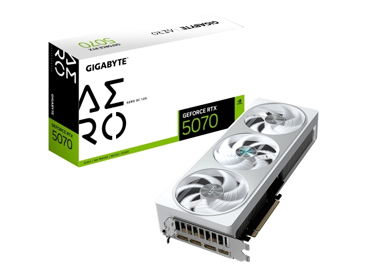 GIGABYTE GeForce RTX 5070 AERO OC 12 GB grafikkort