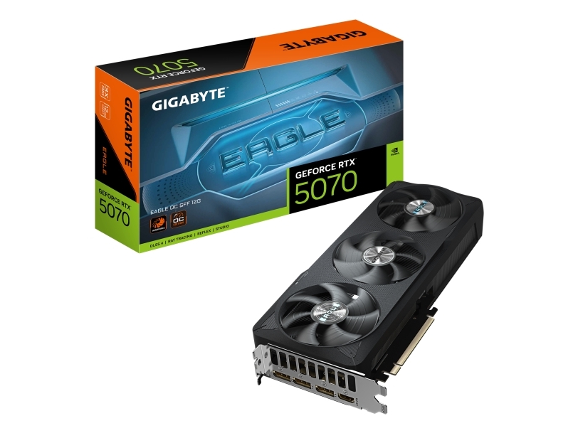 Gigabyte Geforce Rtx 5070 Eagle Oc Sff 12G - Grafikkort - Geforce Rtx 5070 - 12 Gb Gddr7 - Pci Express 5.0 - 3 X Displayport, Hdmi