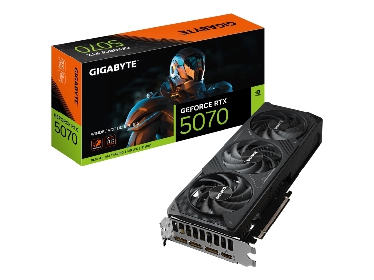 Gigabyte GeForce RTX 5070 WINDFORCE OC SFF 12G - Grafikkort - GeForce RTX 5070 - 12 GB GDDR7 - PCI Express 5.0 - 3 x DisplayPort, HDMI | Datorkomponenter - Grafikkort & Tilbehör - NVIDIA | GameStuff