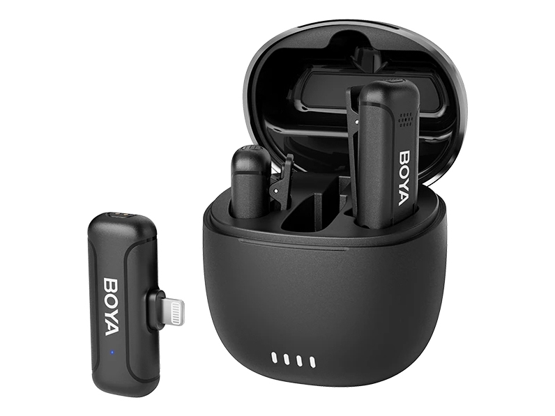 BOYA BY-WM3T-D2, Lavalier-mikrofon, 100 m, Rundtagande, Mottagare för kamerafäste, Svart, Blå, 0,01% | TV, Ljud & Bild - Hörlurar & Mikrofoner | GameStuff