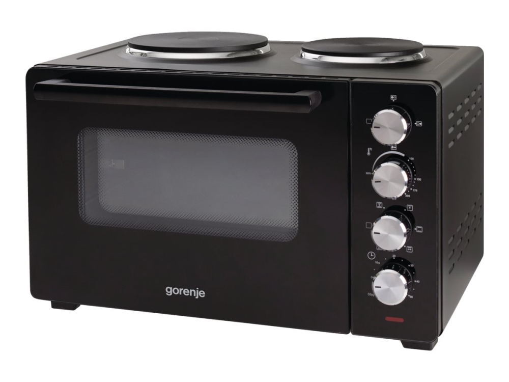 Gorenje Mini Ofen Om30gbx, Elektrischer Ofen, 30 L, 1600 W, Runter, 360 X 320 Mm, Mechanisch