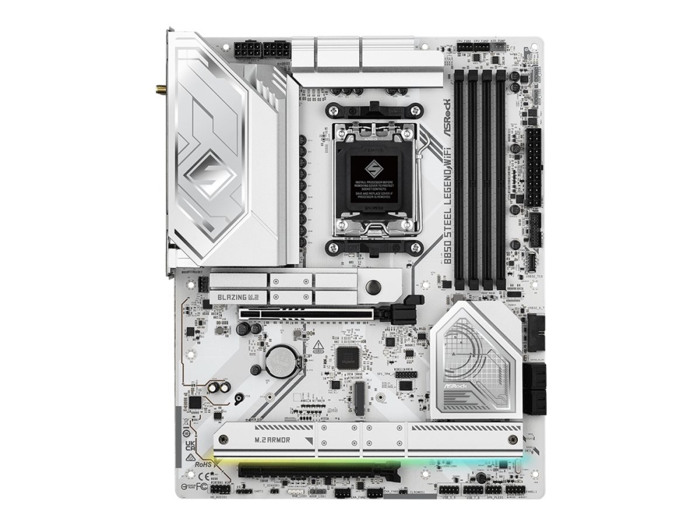 Asrock B850 Steel Legend Wifi - Motherboard - Atx - Sockel Am5 - Amd B850 Chipsatz - Usb-C 3.2 Gen 2X2, Usb-C 3.2 Gen 1 - Wi-Fi 7, Bluetooth, 2.5 Gig
