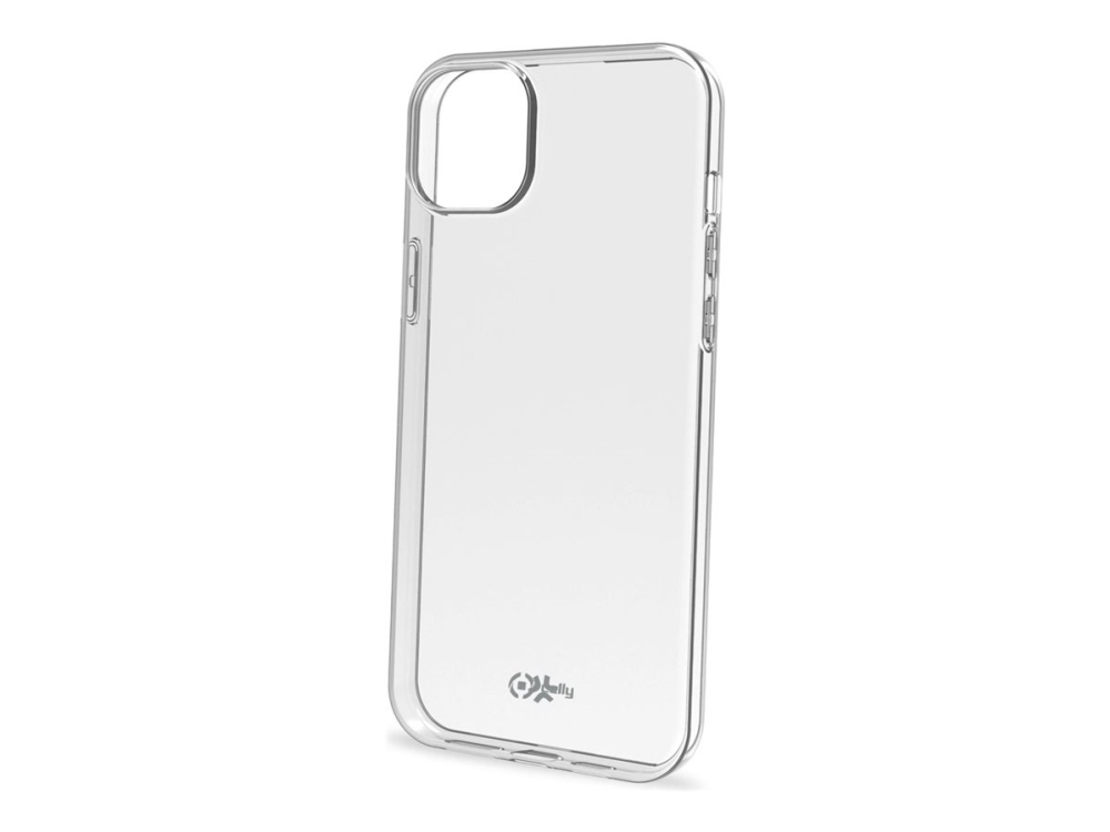 Celly Gelskin - Bagsidecover til mobiltelefon - termoplastisk polyuretan (TPU) - gennemsigtig - for Apple iPhone 15