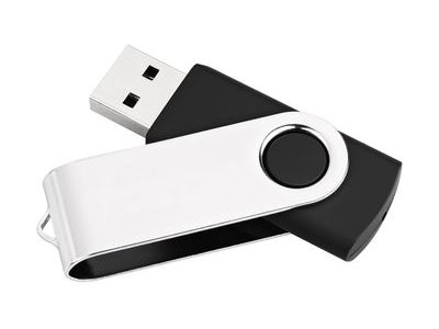 Mediarange - Usb Flashdrive - 4 Gb - Usb 2.0 - Sort, Sølv