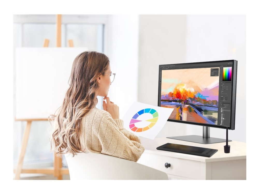 Benq Pd2706qn - Led-Skærm - 27" - 2560 X 1440 Qhd @ 100 Hz - Ips - 400 Cd/M² - 1000:1 - Hdr10 - Hdmi, Displayport, Usb-C - Headset/Højttaler(E)