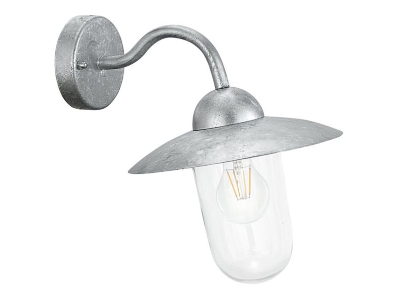 Eglo Milton - Vägglampa - 1 uttag - E27 - zinkpläterad, klar | Belysning - Utomhusbelysning | GameStuff