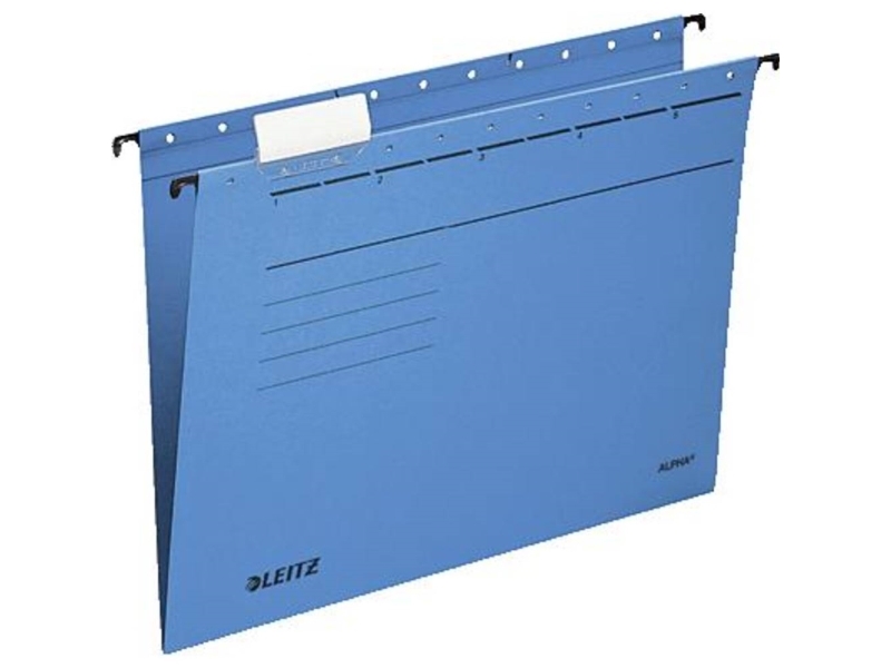 Leitz Hängmapp Alpha A4 Blå 5 st/per förpackning 19853035 5 st | Arkivering - Arkiv box/mappar - Förvaringslåda för hängmappar | GameStuff