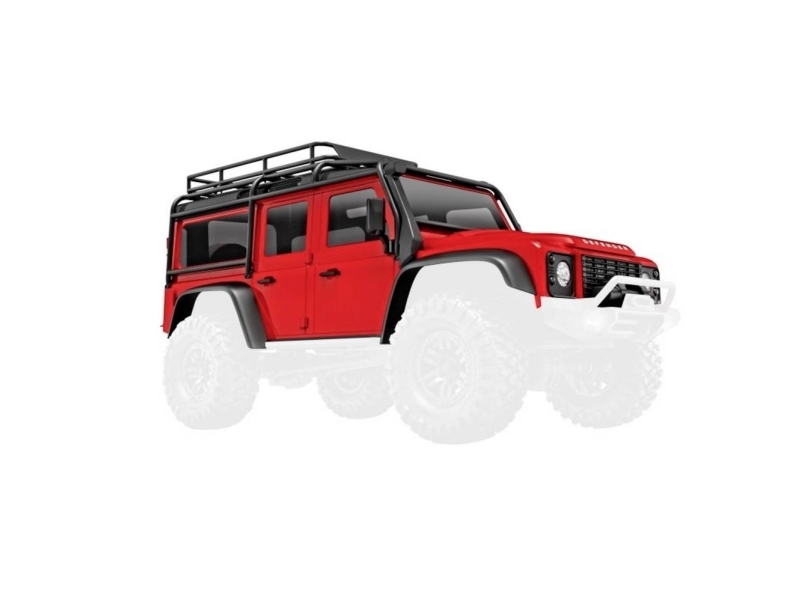 Traxxas TRX-9712-RED Crawler-kaross TRX-4M Defender, röd | Radiostyrd - Modellbilar Tillbehör - Karosser | GameStuff