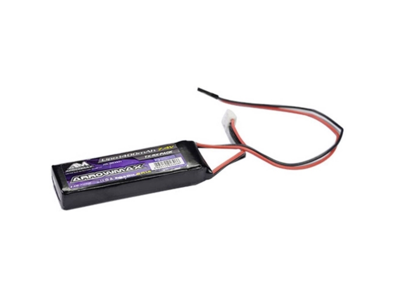 Arrowmax Modelbyggeri-Batteripakke (Lipo) 7.4 V 1400 Mah Celletal: 2 Softcase Jr