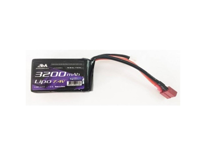 Arrowmax Modelbyggeri-Batteripakke (Lipo) 7.4 V 3200 Mah Celletal: 2 Softcase T-Stiksystem