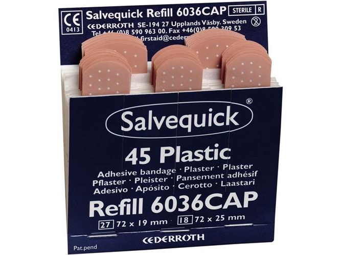 Pflaster-Nachfüllung 6036Cap Wasserfest M/45 St.