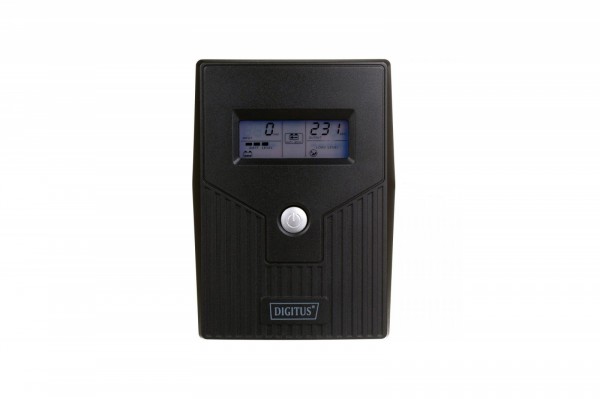 Digitus Usv Line-Ineractive Lcd Basic, 600Va/360W, 1X12v/7Ah, Avr, 2X Schuko Cee 7/3